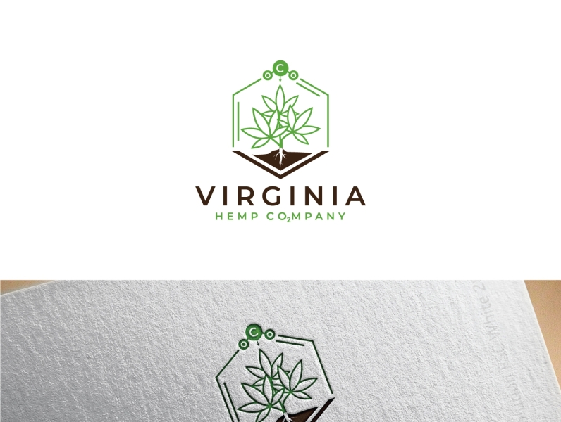 Virginia Hemp Company Logo Design - Syeda Saleha