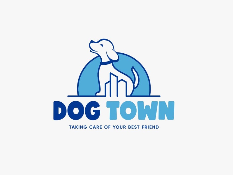 Dog Real Estate Logo - Dog Town Logo abstract logo brand identity branding business dog logo corporate logo cute dog logo design dog building logo dog cleaning dog house dog logo for brand dog real estate logo dog shop logo dog town logo logo modern logo pet logo pet shop logo real estate minimal dog logo town dog logo