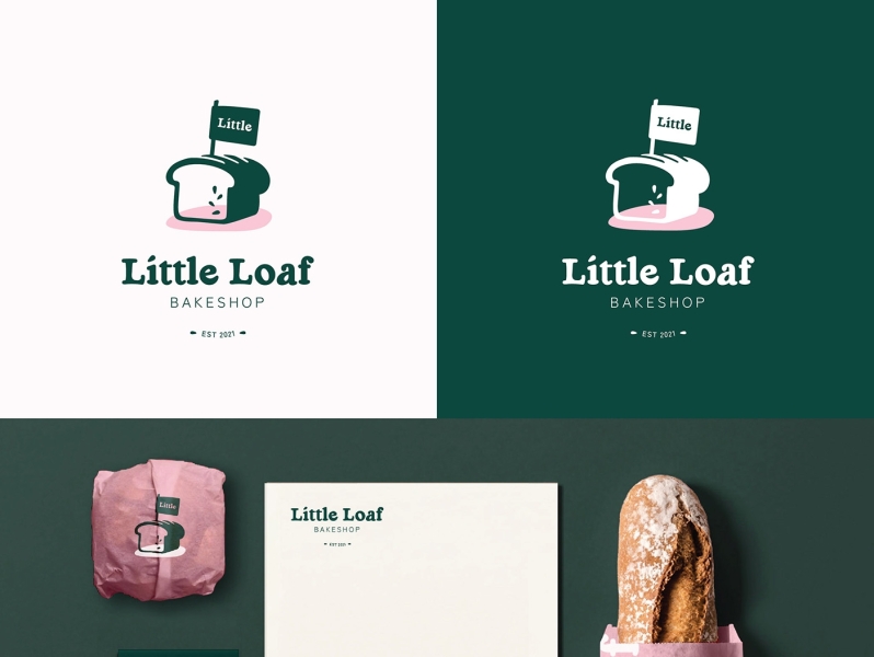 Little Loaf Branding - Bakeshop Logo Design