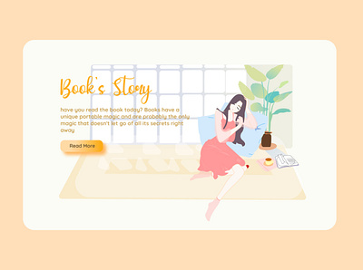 Book's Story app design books app branding design illustration landing page design portfolio uidesign uiux uiuxdesign webdesign