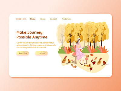 Make Journey Possible Anytime app design application design branding design illustration landing page design portfolio uidesign uiuxdesign webdesign
