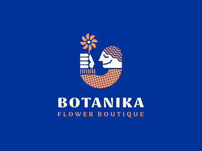 Botanika. Flower boutique boutique branding design flower flower logo logo logofolio
