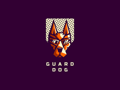 Guard Dog branding design dog illustration logo logodesign logofolio logosmyk logotype