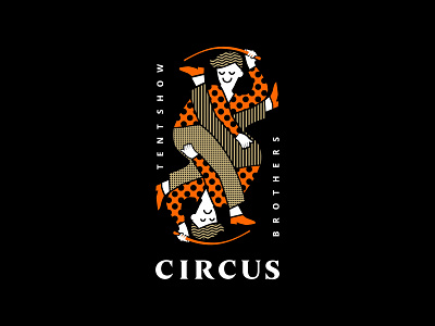 Circus brothers branding design illustration logo logodesign logofolio logosmyk logotype ui vector