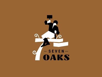 Seven Oaks branding carpentry design illustration logo logodesign logofolio logosmyk logotype ui vector