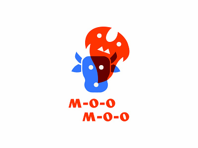 Moo-Moo barbecue branding design illustration logo logodesign logofolio logosmyk logotype restaurant vector
