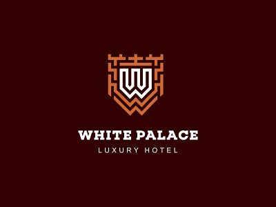 White Palace. Luxury hotel . luxury hotel branding design hotel illustration logo logodesign logofolio logosmyk logotype vector white palace. luxury hotel