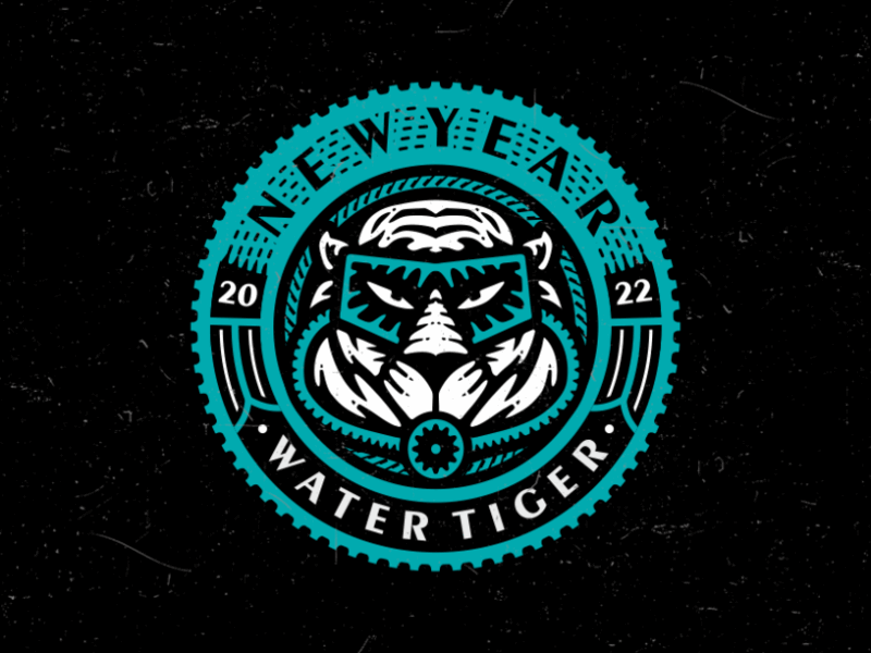 Water tiger branding design graphic design illustration logo logodesign logofolio logosmyk logotype tiger vector