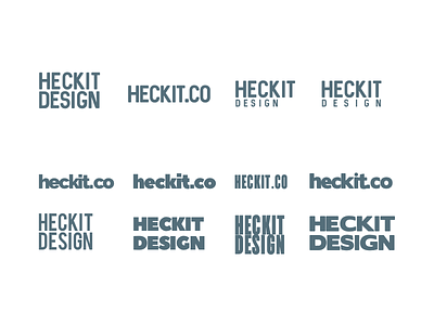 Heckit Design - Typo Logo Playground logo playground product retail side project typography