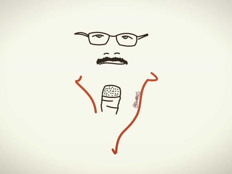 True American Hero vector sketch ken bone debate