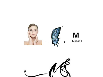 Mahsa / Make-up artist (Microblading, tattoo) branding graphic design illustration logo logo design vector