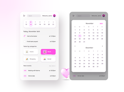 Agenda agenda app calendar design events illustration inspiration minimal mobile personal phone planner tasks ui uidesign ux uxdesign