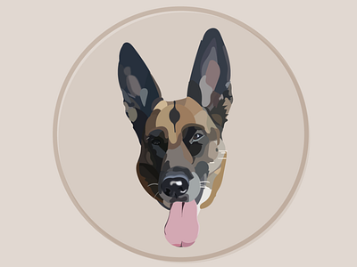 My dog anima animals app design dog drawing illustration inspiration minimal ui uidesign ux uxdesign