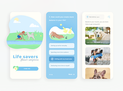 Smart Adoptions adoptions animals app cat design inspiration minimal mobile mobile app design mobile design ui uidesign ux uxdesign