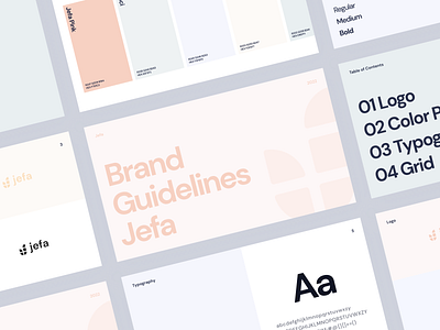 Jefa – Brand Identity | Fintech banking brand book brand guidelines branding clean colors fintech graphic design logo logo design logotype minimal styleguide typography ui