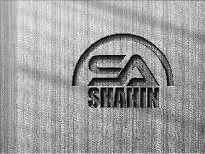 Sa Shahin Text Logo By Sa Shahin On Dribbble Sa Shahin Text Logo By Sa Shahin On Dribbble