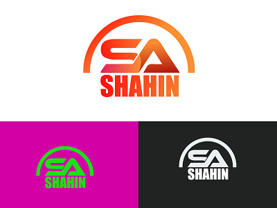 Sa Text Logo Design By Sa Shahin On Dribbble Sa Text Logo Design By Sa Shahin On Dribbble
