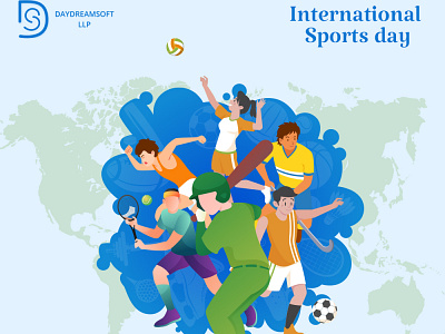 International Sports day branding color palette design illustration logo design photoshop ui unique logo ux