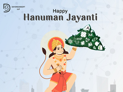 Hanuman Jayanti branding color palette design illustration logo logo design photoshop ui unique logo ux