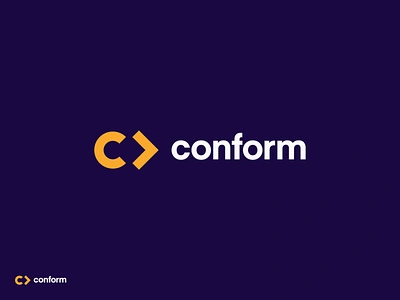 conform arrow branding conform forward identity logo logo design