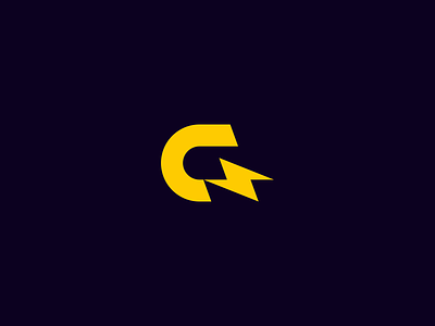 G bolt branding identity lightning logo logo design logos monogram