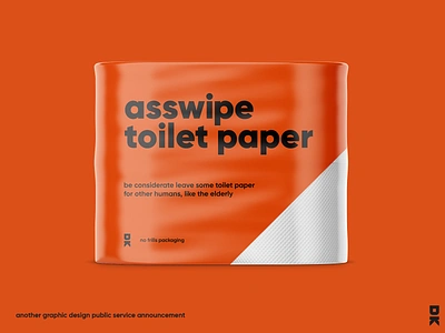 asswipe branding package design packaging toilet paper