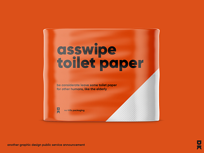asswipe branding package design packaging toilet paper