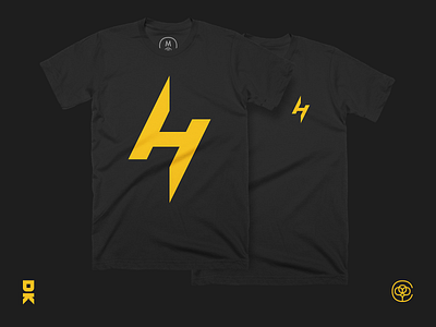 SnapHero apparel bolt brand identity identity lightning logo snaphero tshirt yellow