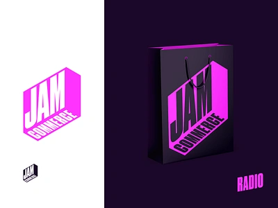 JAM COMMERCE RADIO brand identity branding commerce ecommerce identity jam jam stack logo podcast