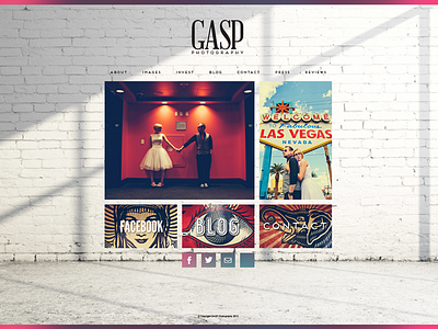 Gasp Photography Website design gasp photo photographer photography retro vintage web design website