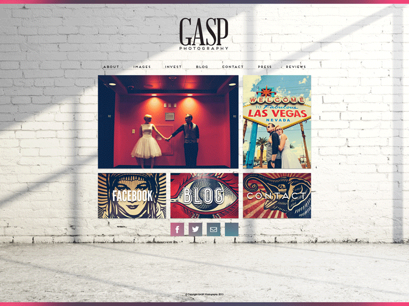 Gasp Website WIP GIF design gasp photo photographer photography retro vintage web design website