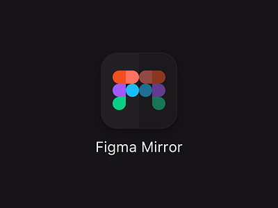 Figma Mirror app icon figma figma mirror icon iconography