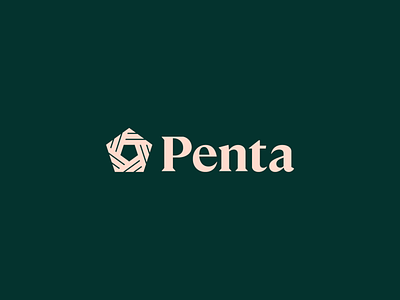 Penta brand identity branding logo pentagon