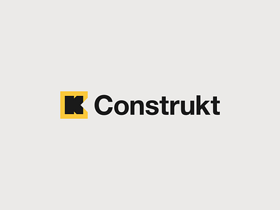 Construkt brand identity building construction helvetica neue identity industry logo monogram