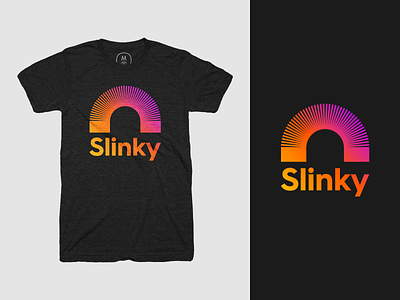 Slinky-T apparel clothing cotton bureau gradient retro slinky tshirt
