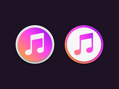 iToons app apple gradient icon itunes