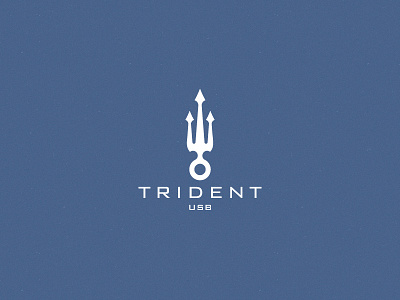 Trident USB branding identity logo mark trident usb
