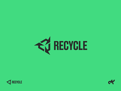 RECYCLE arrows brand identity caring environment identity logo recycle