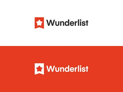 Wunderlist app bookmark brand identity identity logo notes star todo todolist wunderlist