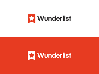 Wunderlist app bookmark brand identity identity logo notes star todo todolist wunderlist