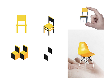 TinyChair brand identity branding chair furniture identity logo warmup