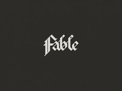 Fable branding identity logo mark music rock rock band typography