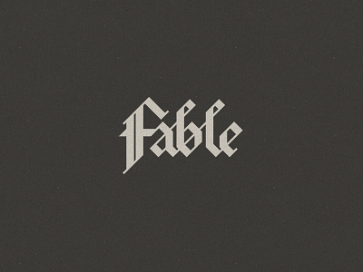 Fable branding identity logo mark music rock rock band sketch typography