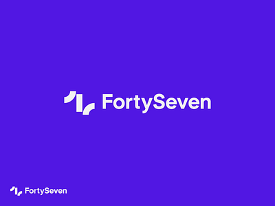 FortySeven brand identity forty seven identity logo logo mark