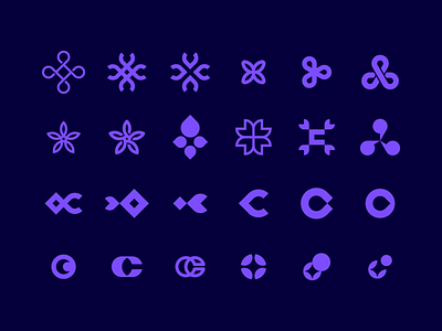 Cogsy Concepts brand identity branding design endless knot flower identity letter c logo nordic symbol