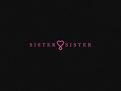 Sister Sister boutique branding clothing hearts identity ladies fashion logo sister sister