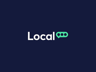 Local brand identity chat local location logo map messaging places speak