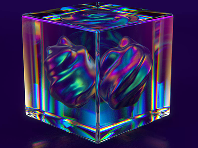 Iridescent Specimen 3d animation c4d cinema4d gradient iridescent motion graphics