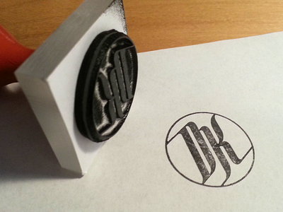 DK Stamp damian kidd dk identity logo mark rubber stamp stamp typography