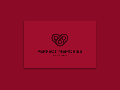 Perfect Memories Photography branding heart identity infinity logo photographer tear
